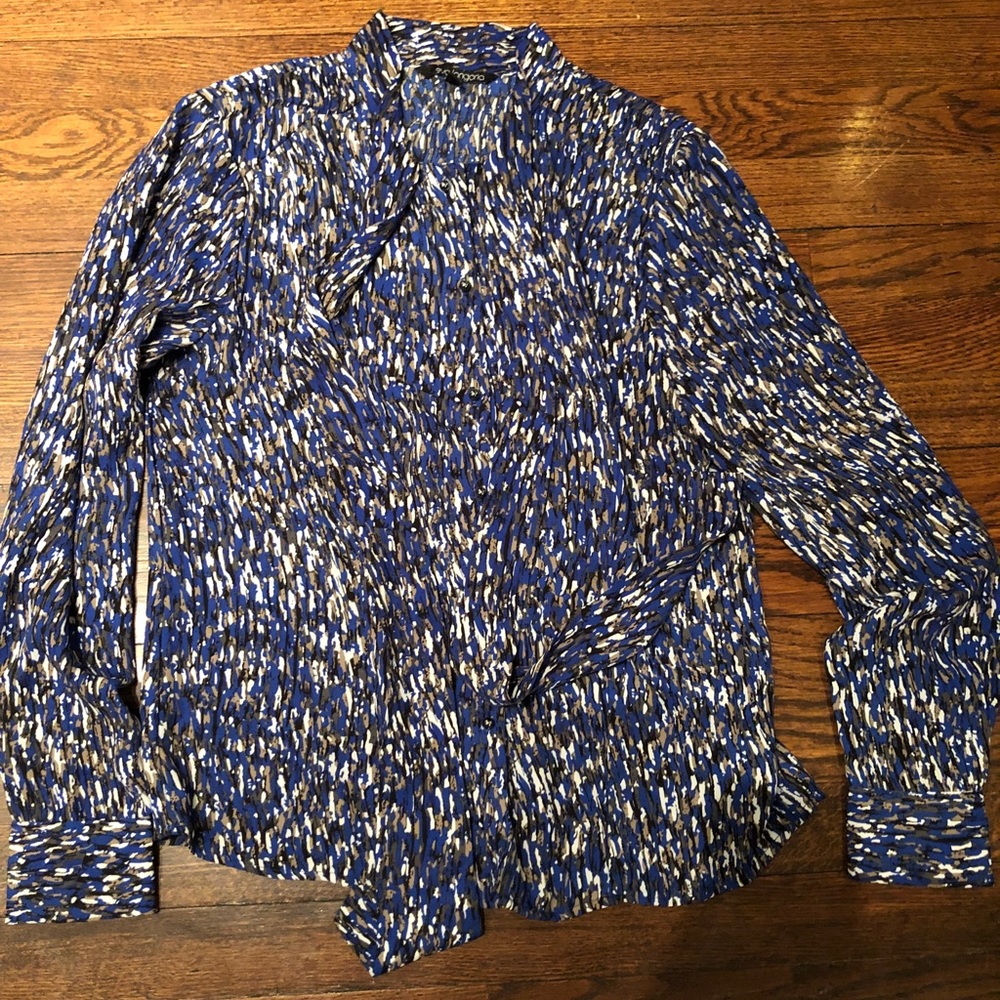 Pussy cat bow long sleeve shirt